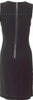 JOSEPH LONDON. Black & Grey Acetate Blend Crew Neck Mini Dress