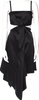 J.W. Anderson UK. Black Acetate/Elastane Square Neckline Long Dress
