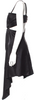 J.W. Anderson UK. Black Acetate/Elastane Square Neckline Long Dress