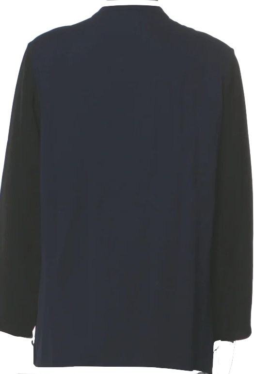 Lanvin PARIS. Vintage Grey Beaded Accent Long Sleeve Blouse