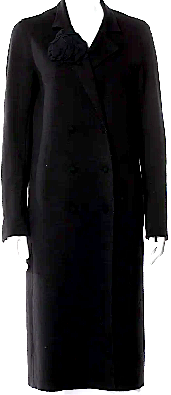 Lanvin Paris. Grey Long Wool Coat