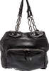 Lanvin Paris. Vintage XL Black Leather Shoulder Bag
