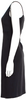 Maison Martin Margiela Paris. Black Acetate Blend, Beaded & Crystal Accents Knee-Length Dress