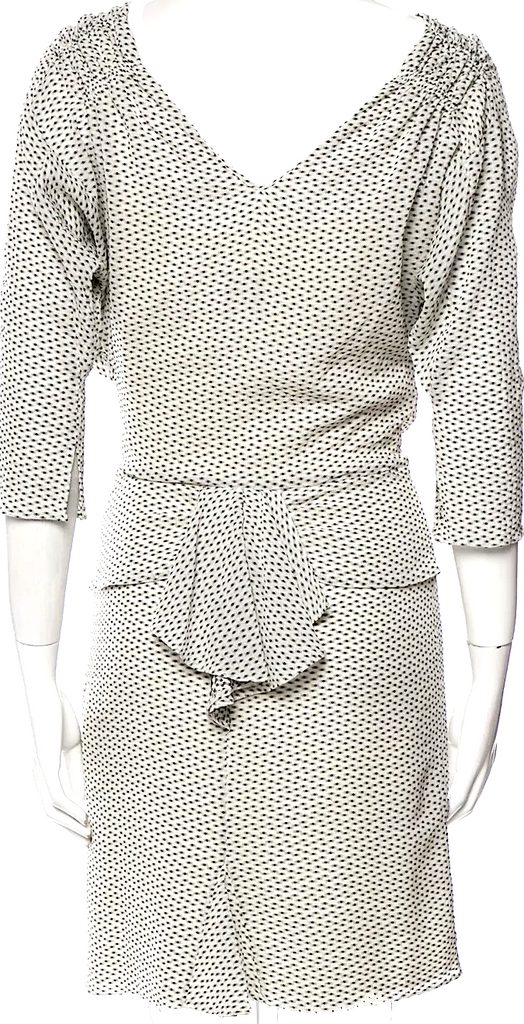 Maison Mayle NY.  Jane Mayle. Silk Printed Knee-Length Dress