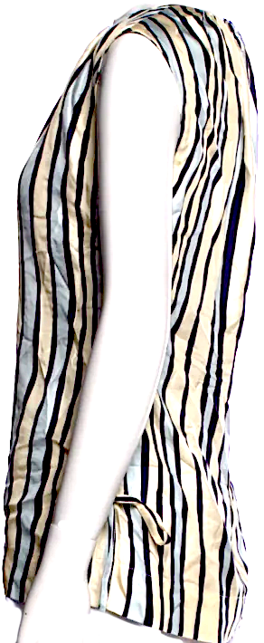 Marni Italy. Vintage Silk Striped Blouse