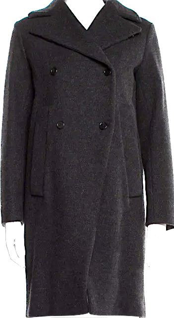 Marni ITALY. Grey Wool Long Coat