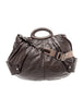 Marni Italy. Brown Leather Top Handle Shoulder Bag