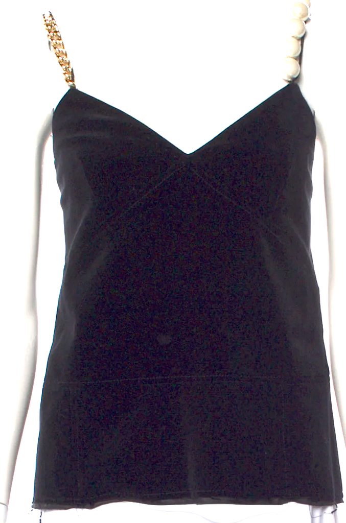 Meryll Rogge Belgium. NEW/TAGS. Cotton/Silk V-Neck Sleeveless Top (Winner 2025 ANDAM Fashion Award)