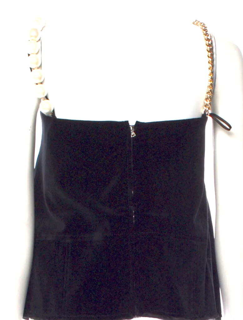 Meryll Rogge Belgium. NEW/TAGS. Cotton/Silk V-Neck Sleeveless Top (Winner 2025 ANDAM Fashion Award)