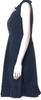 MIU MIU ITALY. Blue Pleated Accent Cotton 2006 Collection Dress