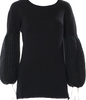 Miu Miu Italy. Vintage 2006 Collection Black Cotton/Mohair Sweater