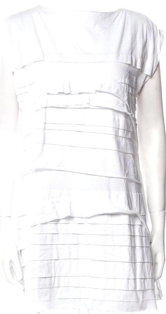 MIU MIU ITALY.  White Cotton Dress From the 2010 Collection