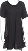 Miu Miu Italy. 2011 Collection. Black Modal/Silk Blend Mini Dress