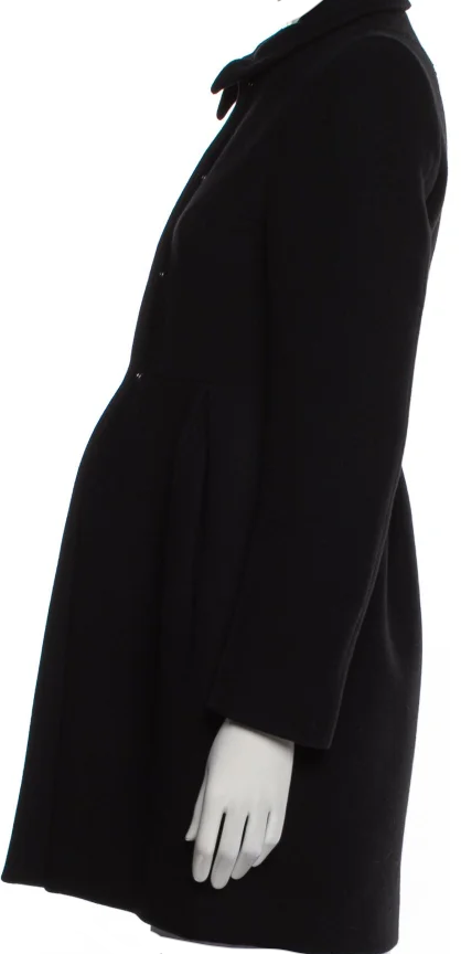 Miu Miu ITALY. Vintage 2010 Collection Black Wool Blend Coat