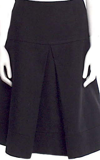 Miu Miu ITALY. Vintage Black 2014 Collection Knee-Length Skirt