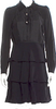 Miu Miu ITALY. 2016 Collection. Black Silk Mini Dress