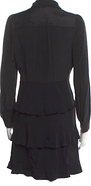 Miu Miu ITALY. 2016 Collection. Black Silk Mini Dress