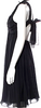 Nina Ricci  Paris. Vintage Black Silk 1990s Collection Dress
