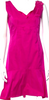 Nina Ricci PARIS. Pink Cotton/Silk Blend Cowl Neck Mini Dress