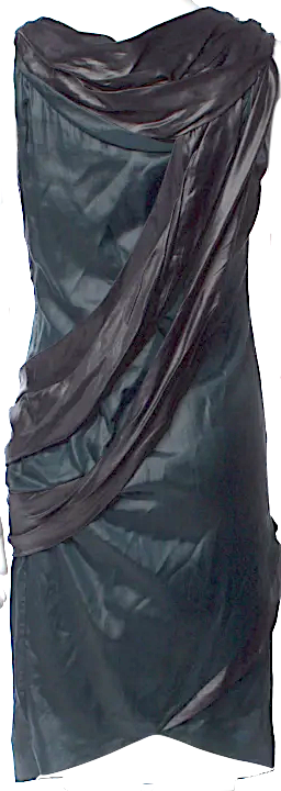 Nina Ricci Paris. Asymmetrical Knee-Length Dress