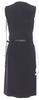 PRADA ITALY. Vintage 2000s COLLECTION Black Silk Blend Knee-Length Dress