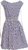 Prada Italy. 2014 Collection. Cotton/Elastane Blend Printed Knee-Length Dress