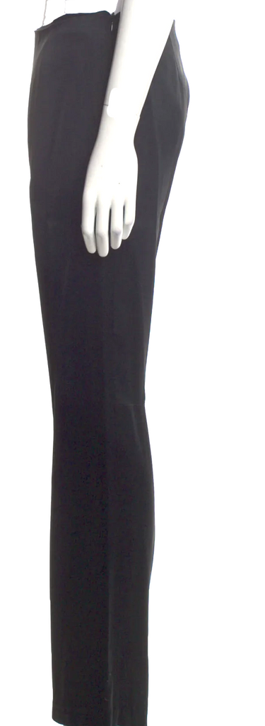 Prada Italy.  Vintage Black Acetate/Viscose Wide Leg Pants