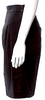 Prada Italy. Black Cotton Blend 2000s Collection Knee-Length Skirt