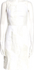PRADA ITALY. White Cotton Blend Sleeveless Sheath Dress