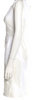 PRADA ITALY. White Cotton Blend Sleeveless Sheath Dress