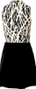 Proenza Schouler NY. Abstract Design Sleeveless Top with Plain Skirt Bottom Dress