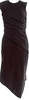 PROENZA SCHOULER NY. Black Pleats Accent Sheath Dress
