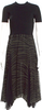 Proenza Schouler NY. Black Silk Midi Length Dress
