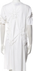 Simone Rocha UK. White Cotton Scoop Neck Knee-Length Dress