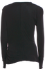 Tom Ford NY. Black Rayon Blend Crew Neck Long Sleeve Top