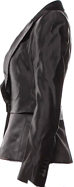 Tom Ford NY. Black Viscose/Acetate Blend Blazer