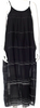 Lemlem Black Cotton Scoop Neck Long Dress