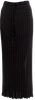 Christopher Esber Sydney. Black Viscose/Nylon Blend Black Pleated Accents Midi Length Skirt