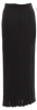 Christopher Esber Sydney. Black Viscose/Nylon Blend Black Pleated Accents Midi Length Skirt