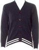 Comme des Garçons Japan. GIRL. Black Button Up Front Bomber Style Cardigan Top