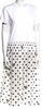 Comme des Garçons Japan. GIRL LINE. B/W Polka Dot Print Midi Length Dress