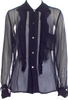 Comme des Garçons Comme des Garçons Japan. Semi-Sheer Long Sleeve Top