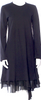 Comme des Garçons Comme des Garçons JAPAN. Blue Cotton Blend Crew Neck Knee-Length Dres