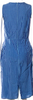 Caron Callahan NYC. Blue Cotton Plaid Print Knee-Length Dress