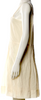 Caron Callahan NYC. Neutral Color Cotton Scoop Neck Knee-Length Dress