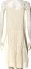 Caron Callahan NYC. Neutral Color Cotton Scoop Neck Knee-Length Dress