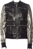 Diesel (Glenn Martens) Black Gold Lambskin Leather Moto Style Jacket