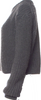 Diesel Black Gold. (Glenn Martens) Grey Virgin Wool Crew Neck Cropped Sweater