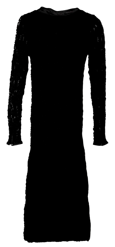 DOLCE&GABBANA ITALY. D&G Vintage 2000S Collection Black Midi Length Dress
