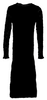 DOLCE&GABBANA ITALY. D&G Vintage 2000S Collection Black Midi Length Dress